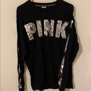 Victoria Secret- PINK black long sleeve